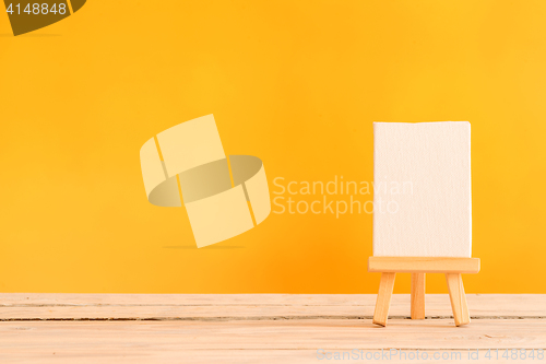 Image of Canvas on a wooden table