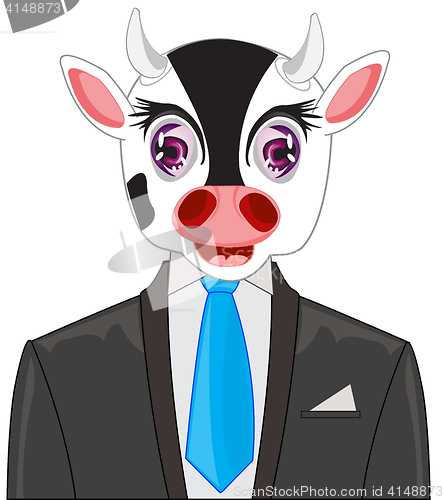Image of Oxen in fashionable suit