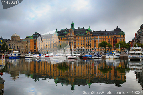 Image of STOCKHOLM, SWEDEN - AUGUST 20, 2016: Many people walk and visit 