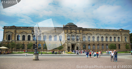 Image of DRESDEN, GERMANY – AUGUST 13, 2016: The entrance to the old ma