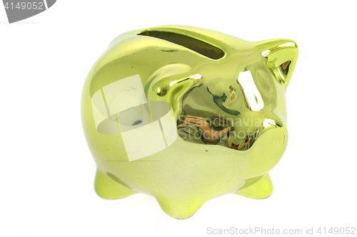 Image of golden coin pig