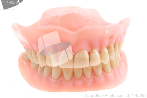 Image of teeth prothesis isolated