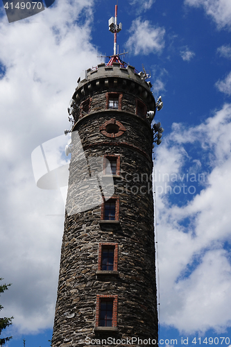 Image of watchtower Zlaty Chlum in Jeseniky mountains