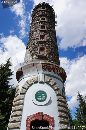 Image of watchtower Zlaty Chlum in Jeseniky mountains