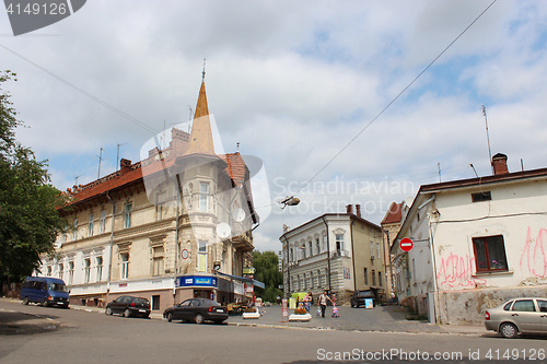Image of  street in Drohobych town 