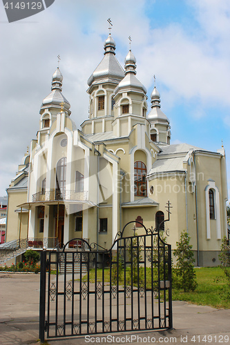 Image of temple of Assumption of Saint mother of Jesus 