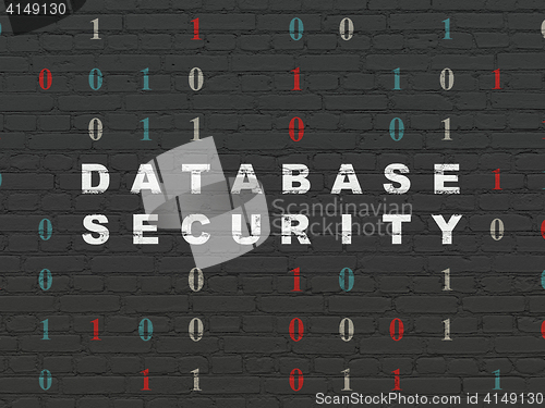 Image of Safety concept: Database Security on wall background