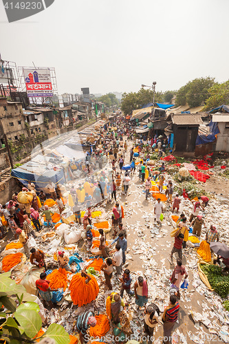 Image of Mallick Ghat Flower Market, Kolkata