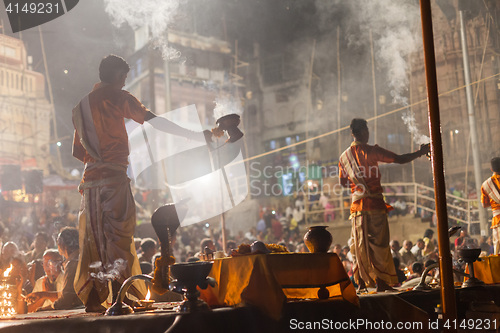 Image of Ganges Aarti ceremony, Varanasi