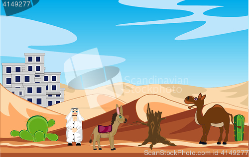 Image of City in desert