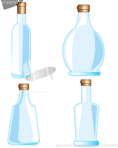 Image of Bottles from glass