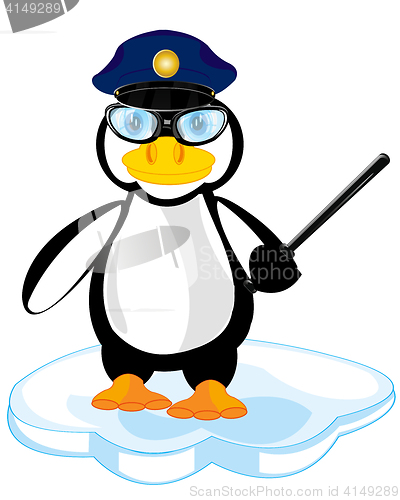 Image of Cartoon of the penguin police