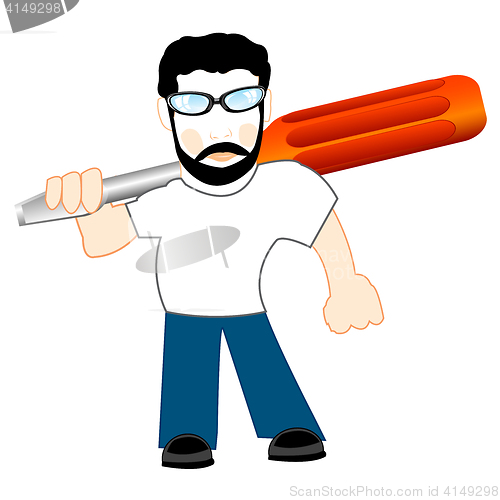 Image of Worker with screwdriver
