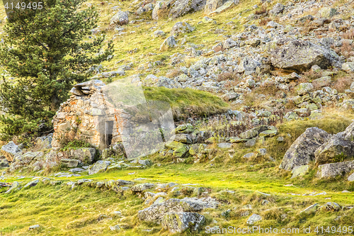 Image of Stone Shelter - Pyrenees Mountains