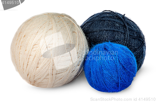 Image of Several coils wool yarn in different colors