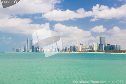 Image of Abu Dhabi waterfront, United Arab Emirates