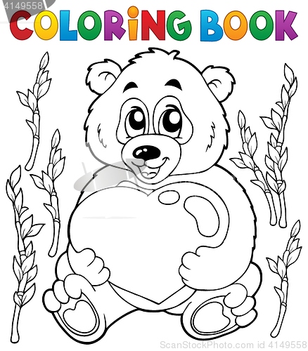 Image of Coloring book Valentine topic 4