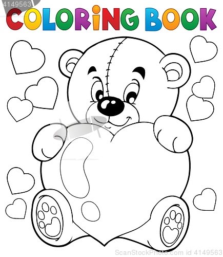 Image of Coloring book Valentine theme 9