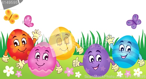 Image of Happy Easter eggs theme image 3