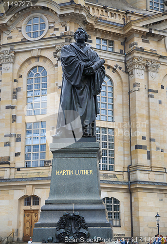 Image of DRESDEN, GERMANY – AUGUST 13, 2016: Frauenkirche (Our Lady chu