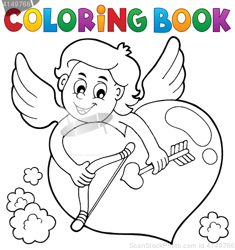 Image of Coloring book Cupid topic 2
