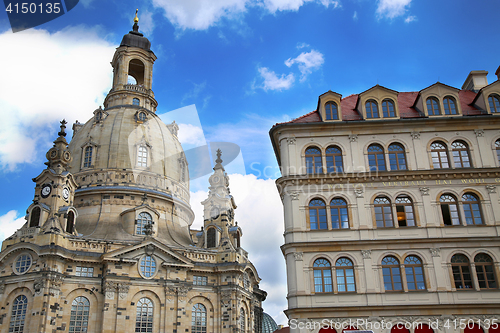 Image of DRESDEN, GERMANY – AUGUST 13, 2016: Neumarkt Square at Frauenk