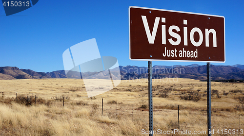 Image of Vision brown road sign