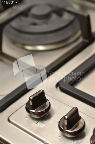Image of Close up image of the gas stove