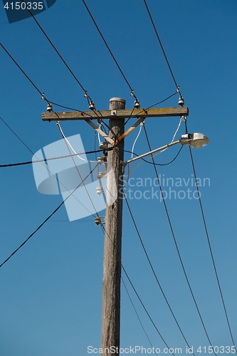 Image of Electric line post