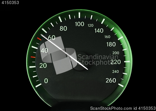 Image of Speedometer of a car