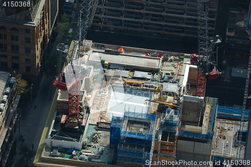 Image of Tall Construction Cranes