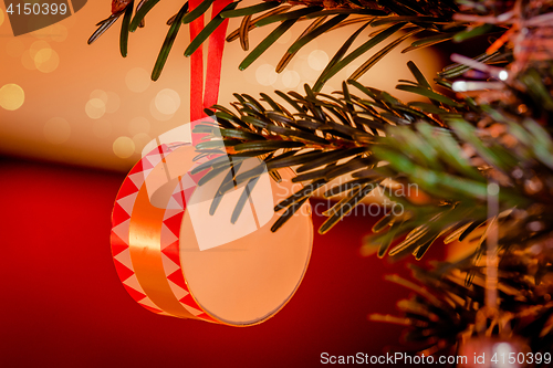 Image of Christmas tree with a Xmas drum