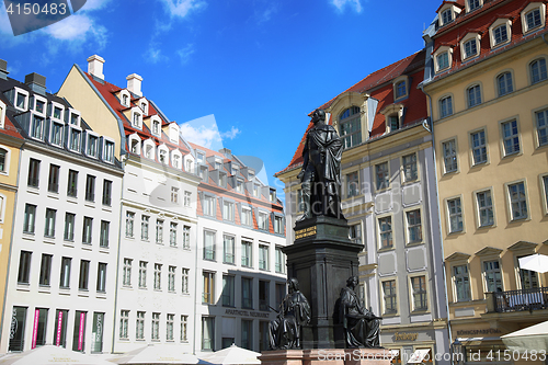 Image of DRESDEN, GERMANY – AUGUST 13, 2016: Monument of Friedrich Augu