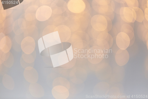 Image of christmas decoration or garland lights bokeh