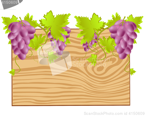 Image of Board twining grape