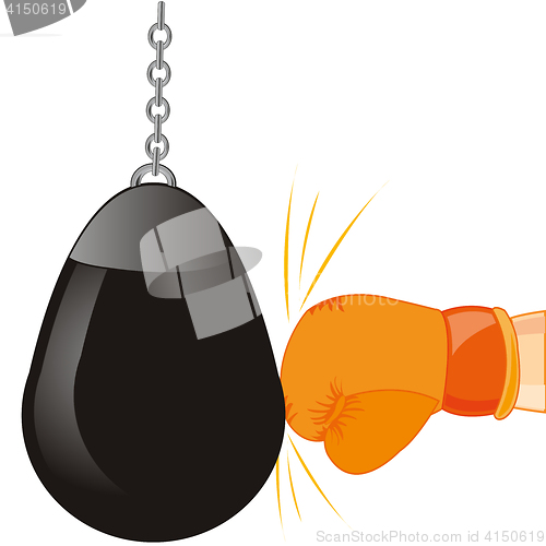 Image of Blow by glove in punching bag
