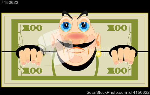 Image of Banknote one hundred dollars with person