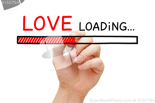 Image of Love Loading Bar Concept