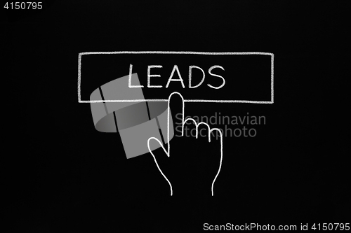 Image of Hand Cursor Clicking Leads Button