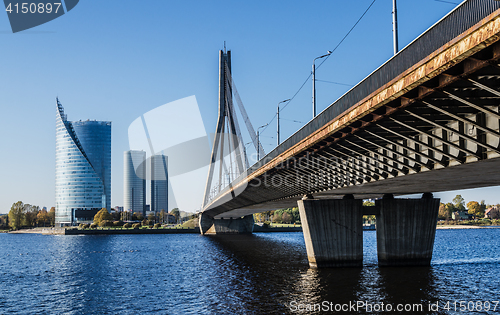 Image of Riga, Bridge across the river Daugava