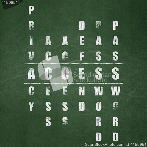 Image of Protection concept: Access in Crossword Puzzle