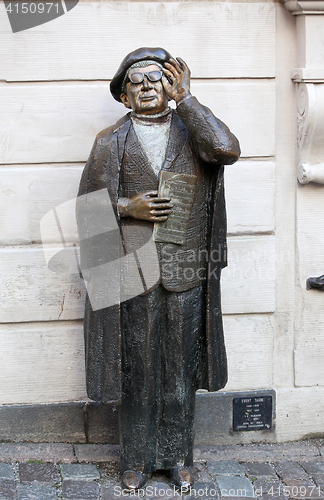 Image of STOCKHOLM, SWEDEN - AUGUST 19, 2016: Evert Taube Monument (1890-