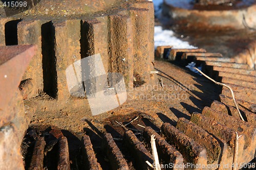 Image of Old rusty wheel