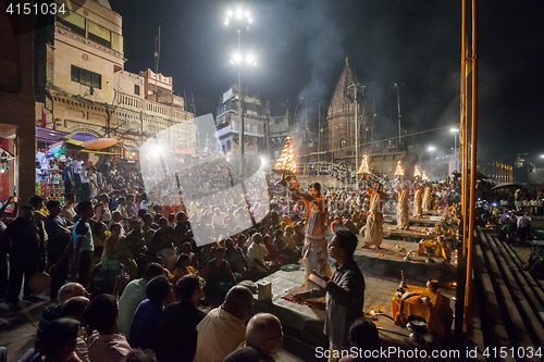 Image of Ganges Aarti ceremony, Varanasi