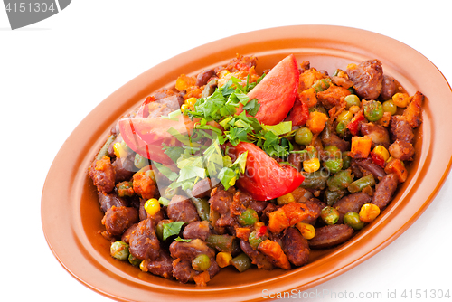 Image of Traditional mexican chili with kidney beans