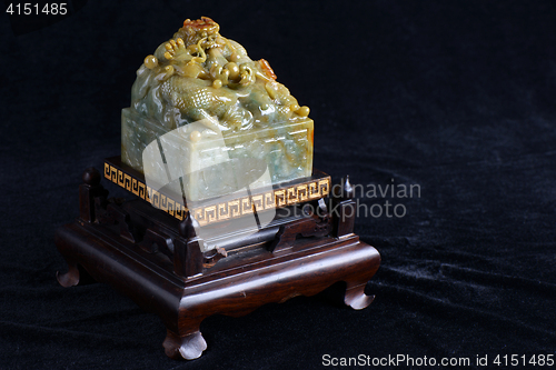 Image of Chinese ancient jade carving art