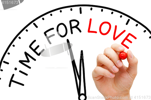 Image of Time For Love Clock Concept