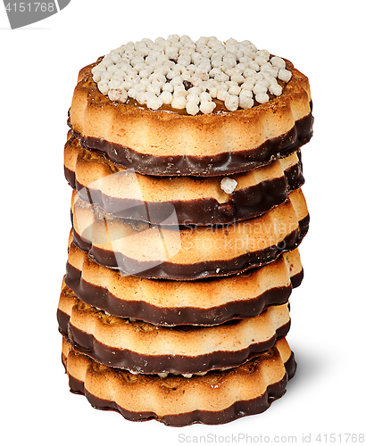 Image of Stack chocolate cookies