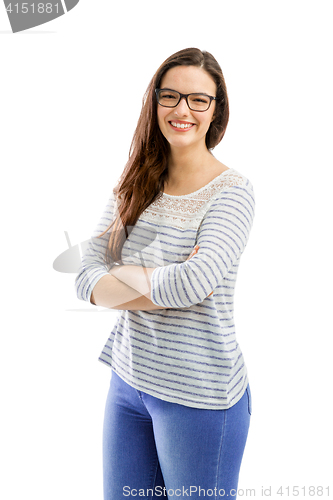 Image of Lovely woman smiling