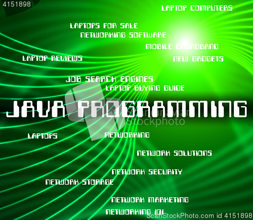 Image of Java Programming Represents Software Design And Development
